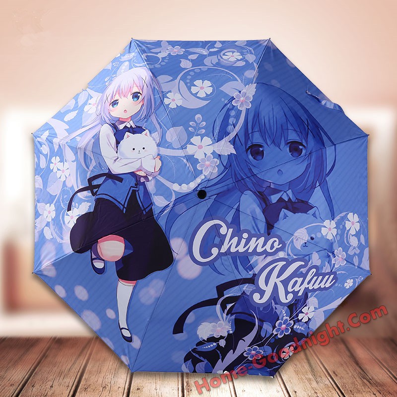 Chino Kafu - Is the Order a Rabbit Foldable Anime Umbrella